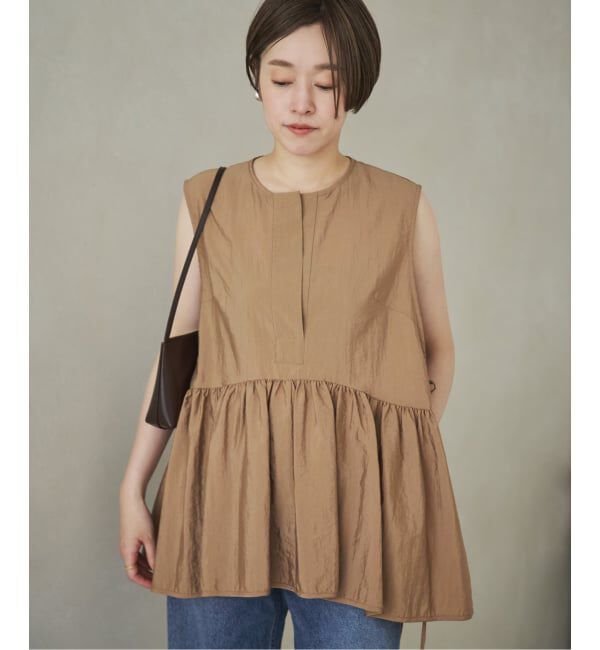 Plage「PROTAGONISTA / プロタゴニスタ 別注 SIDE RBN WASHABLE SATIN ブラウス」|シャツ・ブラウス|
