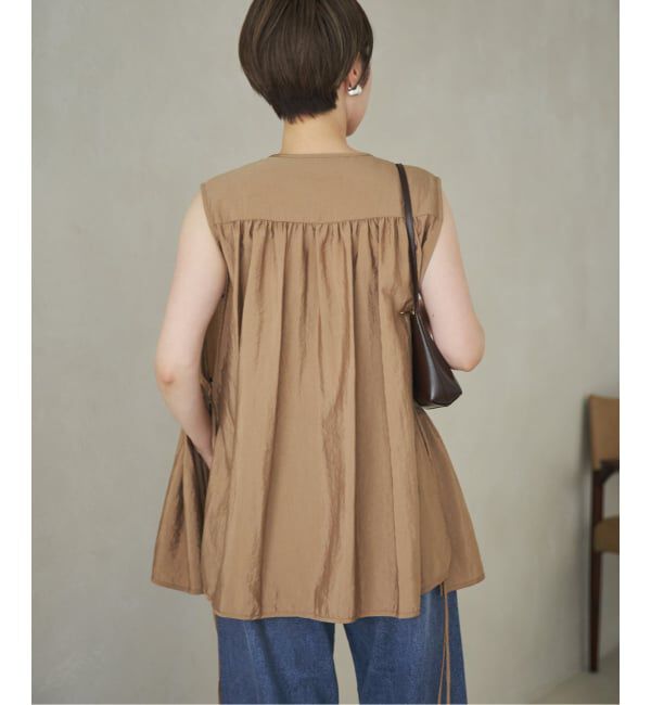 Plage「PROTAGONISTA / プロタゴニスタ 別注 SIDE RBN WASHABLE SATIN ブラウス」|シャツ・ブラウス|