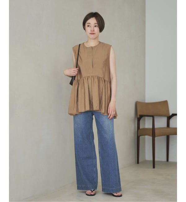 Plage「PROTAGONISTA / プロタゴニスタ 別注 SIDE RBN WASHABLE SATIN ブラウス」|シャツ・ブラウス|