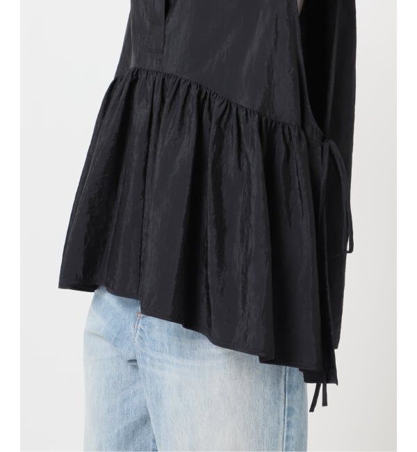 Plage「PROTAGONISTA / プロタゴニスタ 別注 SIDE RBN WASHABLE SATIN ブラウス」|シャツ・ブラウス|