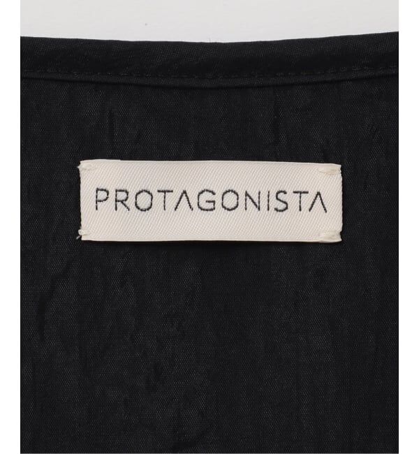 Plage「PROTAGONISTA / プロタゴニスタ 別注 SIDE RBN WASHABLE SATIN ブラウス」|シャツ・ブラウス|