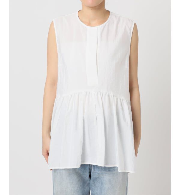 Plage「PROTAGONISTA / プロタゴニスタ 別注 SIDE RBN WASHABLE SATIN ブラウス」|シャツ・ブラウス|