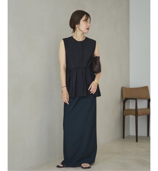 Plage「PROTAGONISTA / プロタゴニスタ 別注 SIDE RBN WASHABLE SATIN ブラウス」|シャツ・ブラウス|