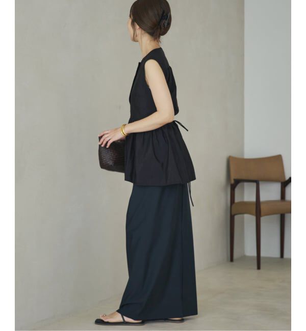 Plage「PROTAGONISTA / プロタゴニスタ 別注 SIDE RBN WASHABLE SATIN ブラウス」|シャツ・ブラウス|