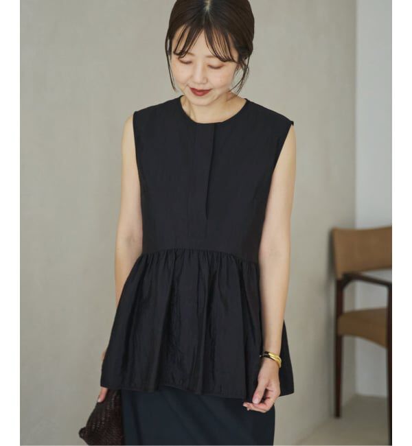 Plage「PROTAGONISTA / プロタゴニスタ 別注 SIDE RBN WASHABLE SATIN ブラウス」|シャツ・ブラウス|