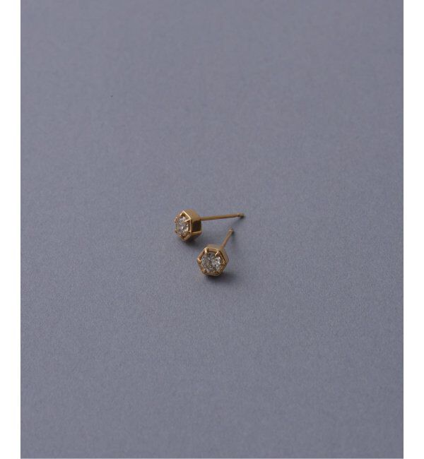 Lilas by Spick&Span「0.18ct六角ダイヤピアス K18（両耳）」|ピアス|