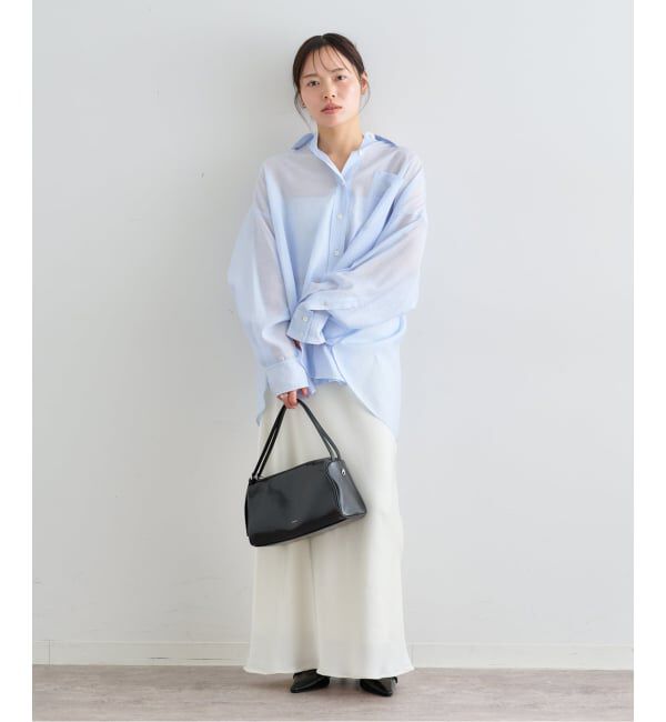U by SPICK&SPAN「リネンコンエアリーローンオーバーシャツ」|シャツ・ブラウス|
