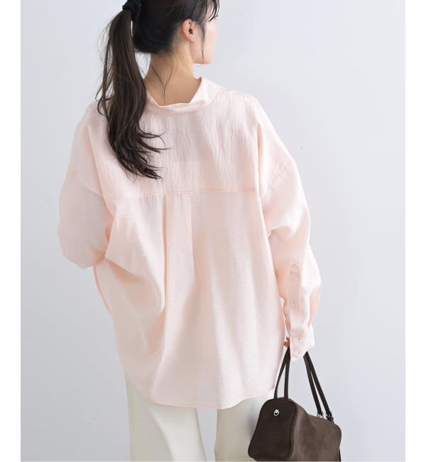 U by SPICK&SPAN「リネンコンエアリーローンオーバーシャツ」|シャツ・ブラウス|