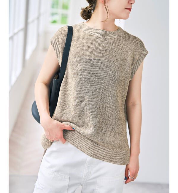 Spick and Span「《手洗い可》リネンミックスフレンチプルオーバー」|ニット・セーター|