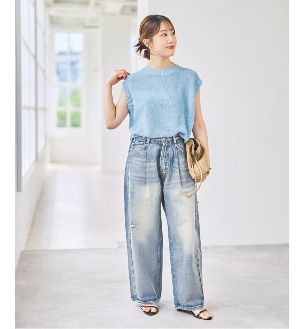 Spick and Span「《手洗い可》リネンミックスフレンチプルオーバー」|ニット・セーター|
