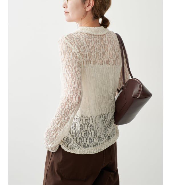 Spick and Span「《予約》シュリンクレースブラウス」|シャツ・ブラウス|