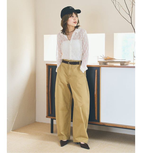 Spick and Span「《予約》シュリンクレースブラウス」|シャツ・ブラウス|