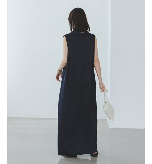 NOBLE「《予約》バックジョーゼットサテンスキッパーワンピース」|ワンピース|