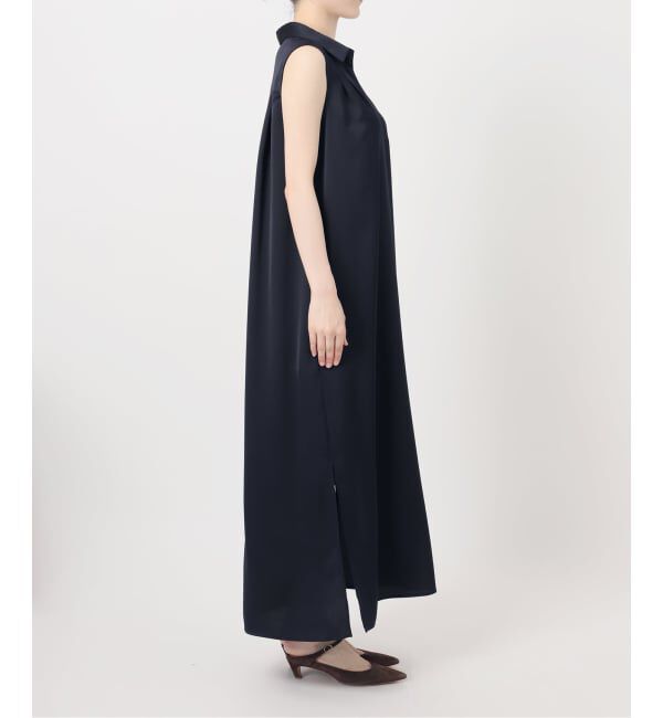NOBLE「《予約》バックジョーゼットサテンスキッパーワンピース」|ワンピース|