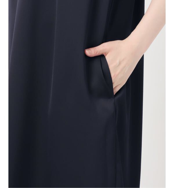NOBLE「《予約》バックジョーゼットサテンスキッパーワンピース」|ワンピース|