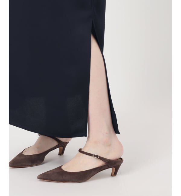 NOBLE「《予約》バックジョーゼットサテンスキッパーワンピース」|ワンピース|