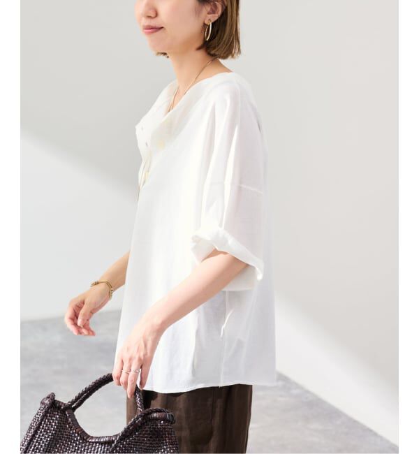 FRAMeWORK「ヘンリーネックWIDE-Tee」|Tシャツ・カットソー|