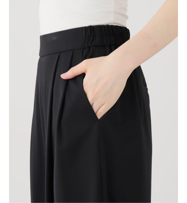  「【洗える】La Totalite ジャージータックパンツ」|スラックス|