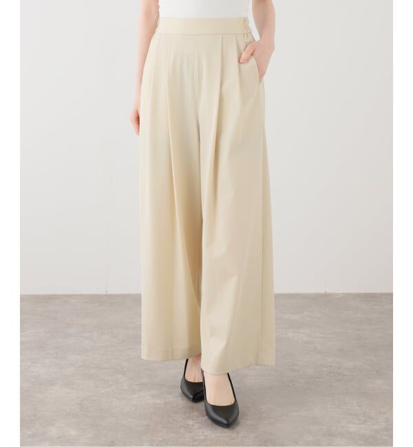  「【洗える】La Totalite ジャージータックパンツ」|スラックス|