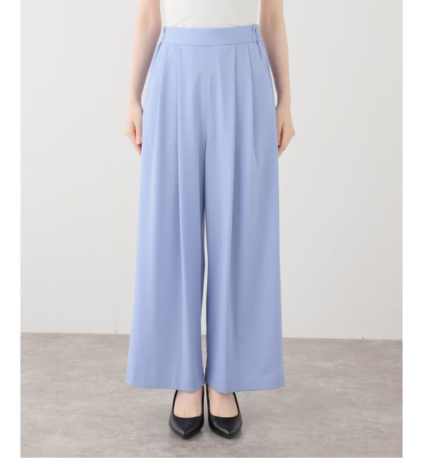  「【洗える】La Totalite ジャージータックパンツ」|スラックス|