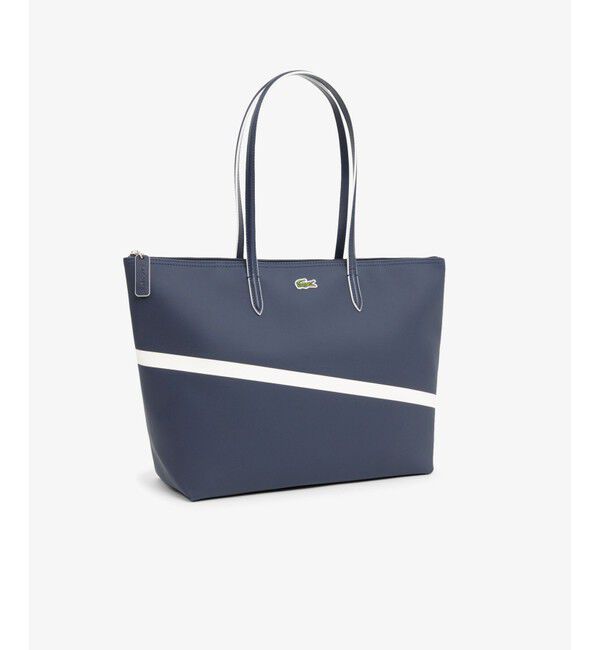 LACOSTE「L.12.12 コンセプトシーズナル ストライプ鹿の子トートバッグ」|トートバッグ|