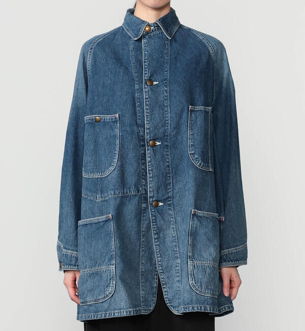  「orSlow | LOOSE FIT DENIM COVERALL WOMEN」|テーラードジャケット|