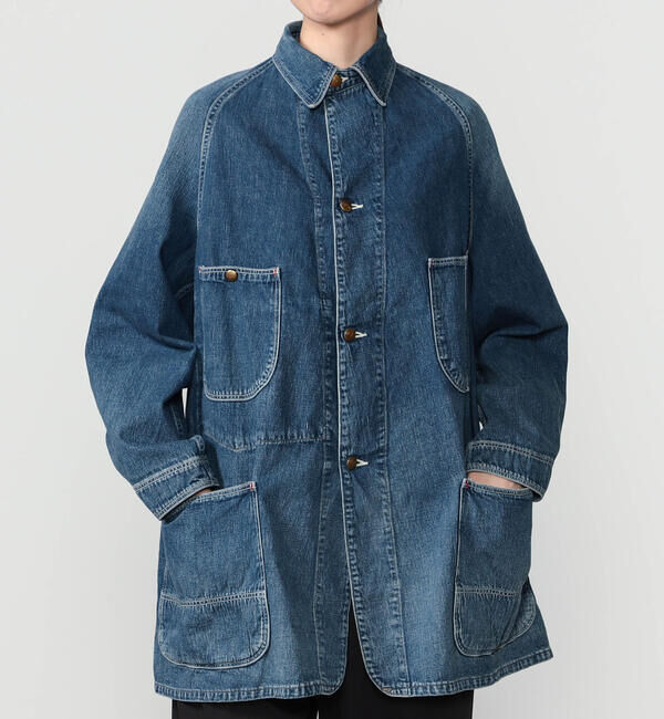  「orSlow | LOOSE FIT DENIM COVERALL WOMEN」|テーラードジャケット|