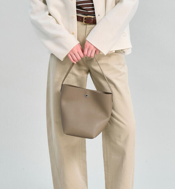  「ORCIVAL | ダブルフェイスレザー ハンドバッグ UNISEX」|その他|TAUPE