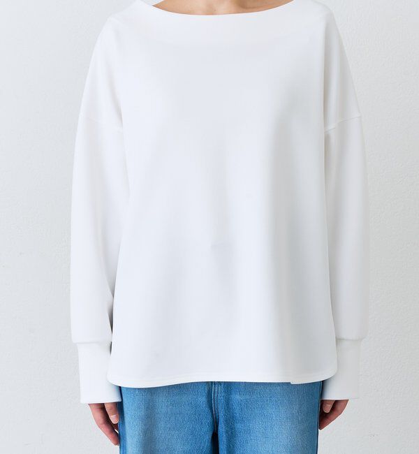  「予約【接触冷感/紫外線防止/防シワ】ダンボールボートネックプルオーバー」|Tシャツ・カットソー|