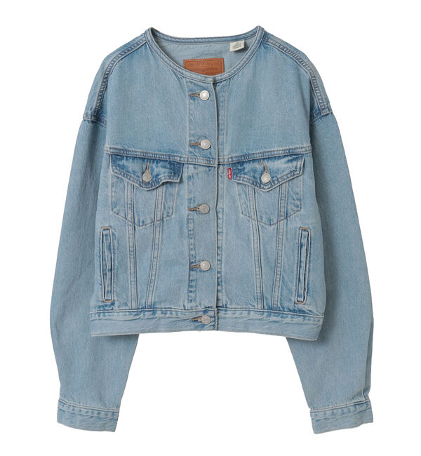 Liesse「【Levis/リーバイス】COLLARLESS SHRUNKEN 90S TRUCKER」|デニムジャケット|ブルー