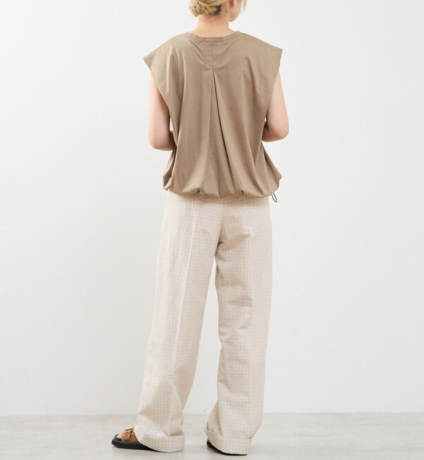 SOFFITTO「【A_ /エース】ショルダータックノースリーブ」|Tシャツ・カットソー|