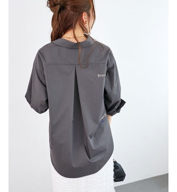  「《WEB限定アイテム》レタリング刺繍シャツ」|シャツ・ブラウス|