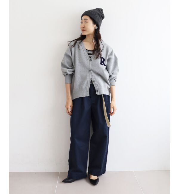 「★再入荷《手洗い可能》サガラ刺繍Vカーディガン」|カーディガン|