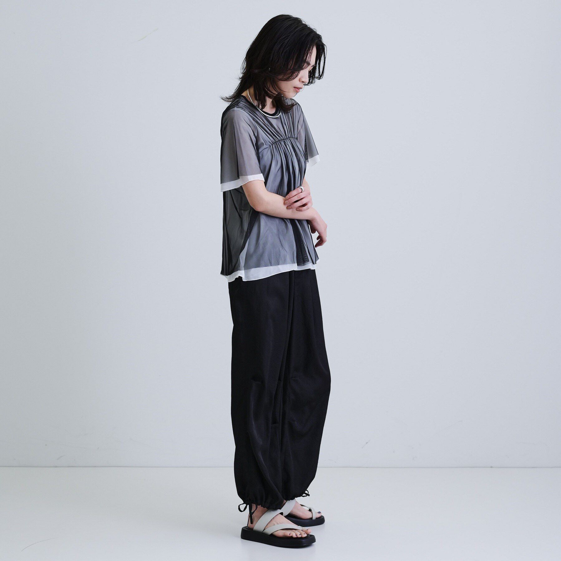 GALLEST「ドレープサテンパンツ」|その他|