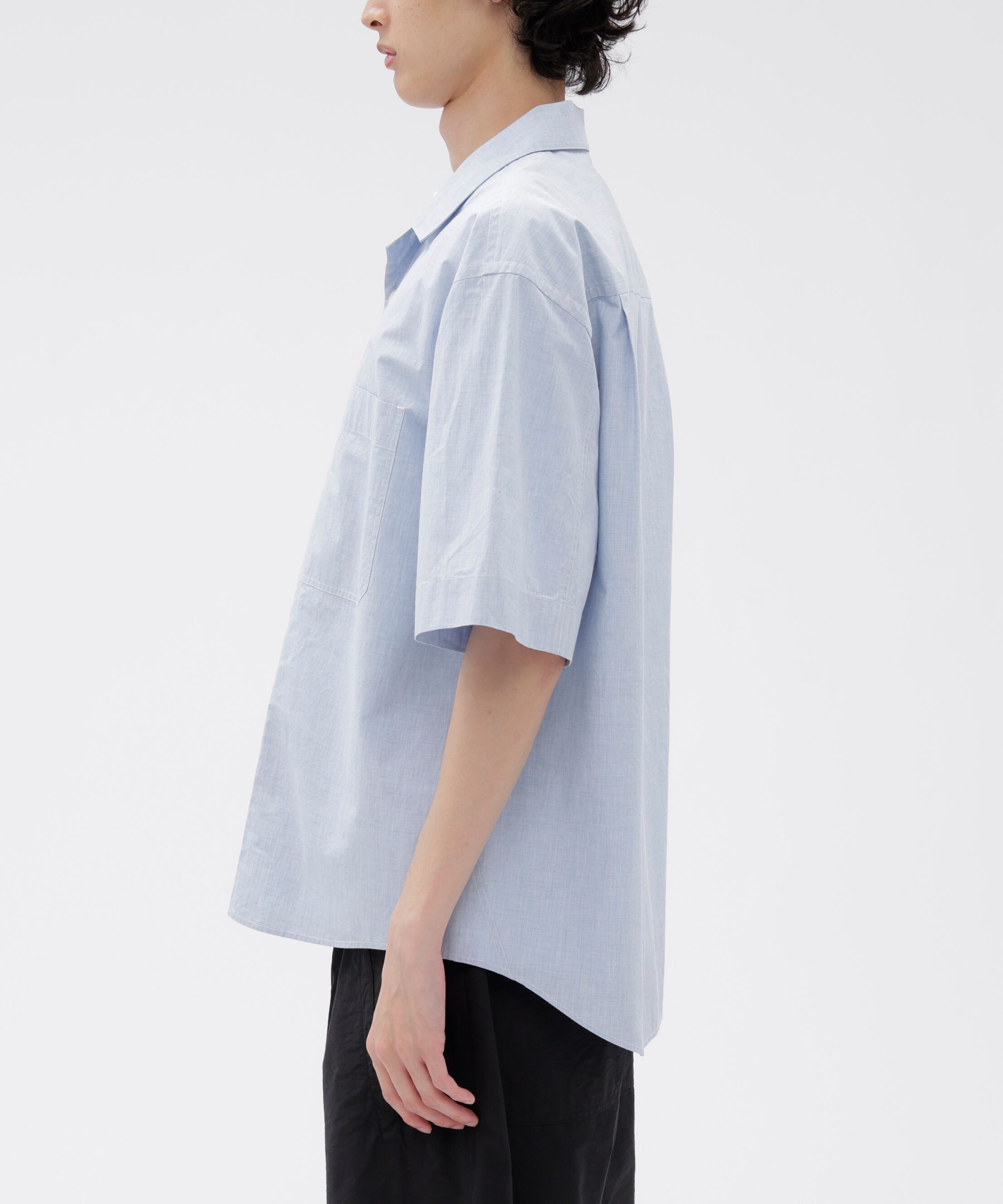 MHL.「HIGHCOUNT TOP DYED COTTON SHIRT」|シャツ・ブラウス|