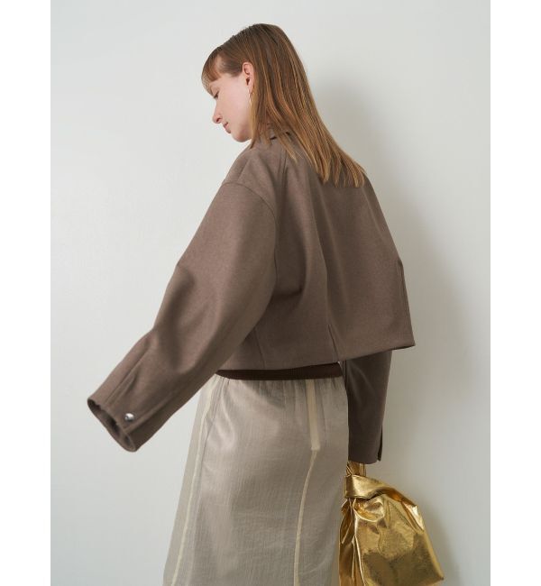 ELENDEEK「SHEER LAYERED METALLIC SK」|スカート|