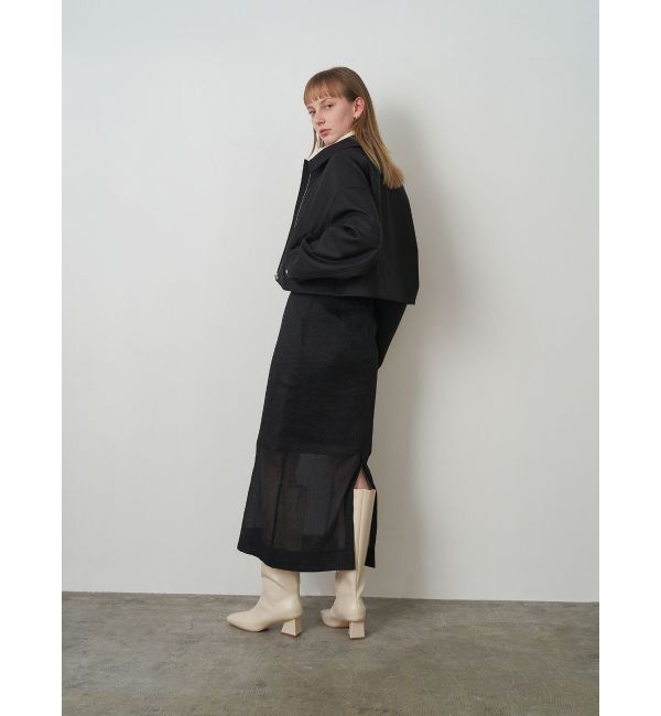 ELENDEEK「SHEER LAYERED METALLIC SK」|スカート|