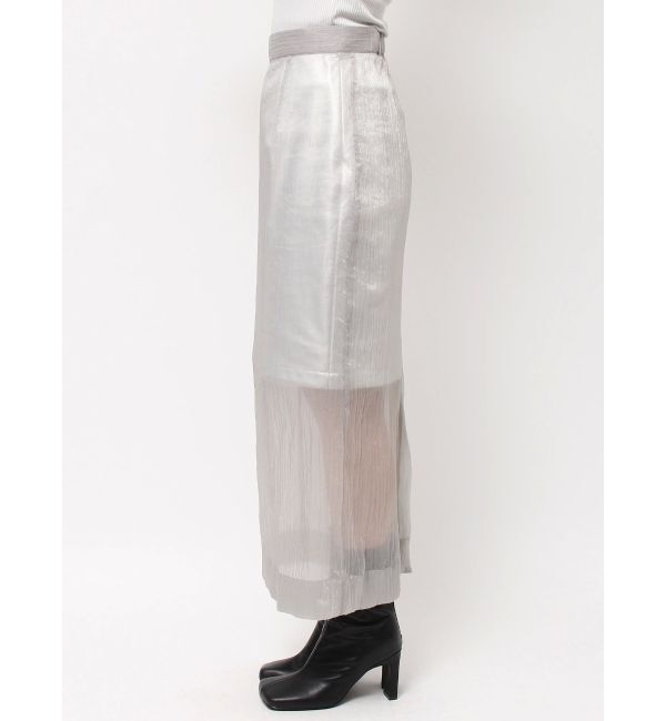 ELENDEEK「SHEER LAYERED METALLIC SK」|スカート|