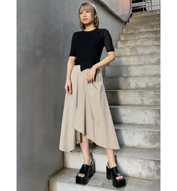 MURUA「イレヘムギャザーアシメスカート」|スカート|