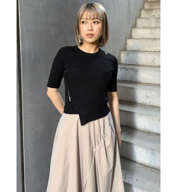 MURUA「イレヘムギャザーアシメスカート」|スカート|