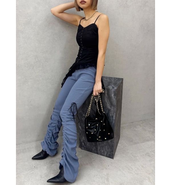 EVRIS「スタッズチェーンBIGショルダーBAG」|ショルダー・メッセンジャー|
