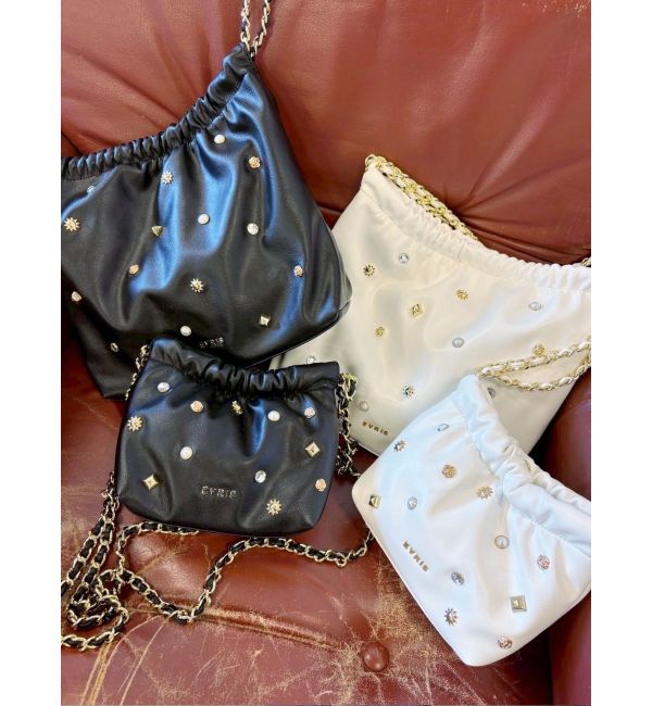 EVRIS「スタッズチェーンBIGショルダーBAG」|ショルダー・メッセンジャー|