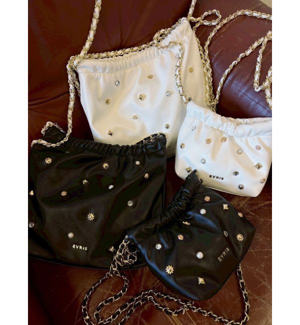 EVRIS「スタッズチェーンBIGショルダーBAG」|ショルダー・メッセンジャー|
