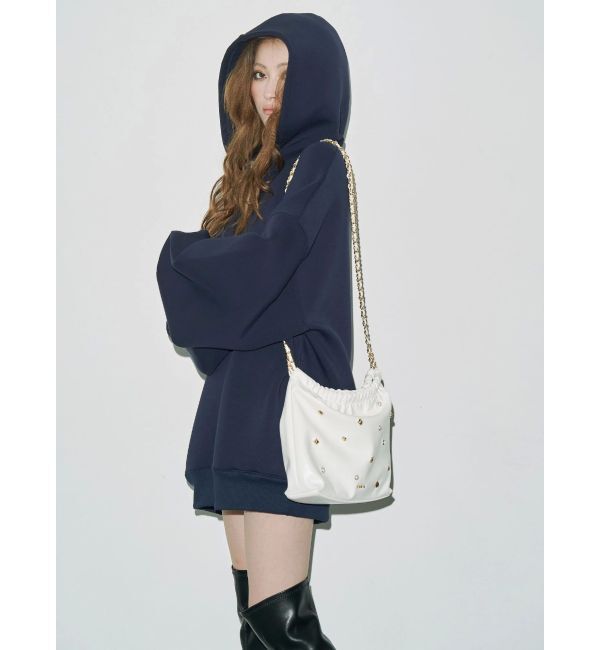 EVRIS「スタッズチェーンBIGショルダーBAG」|ショルダー・メッセンジャー|