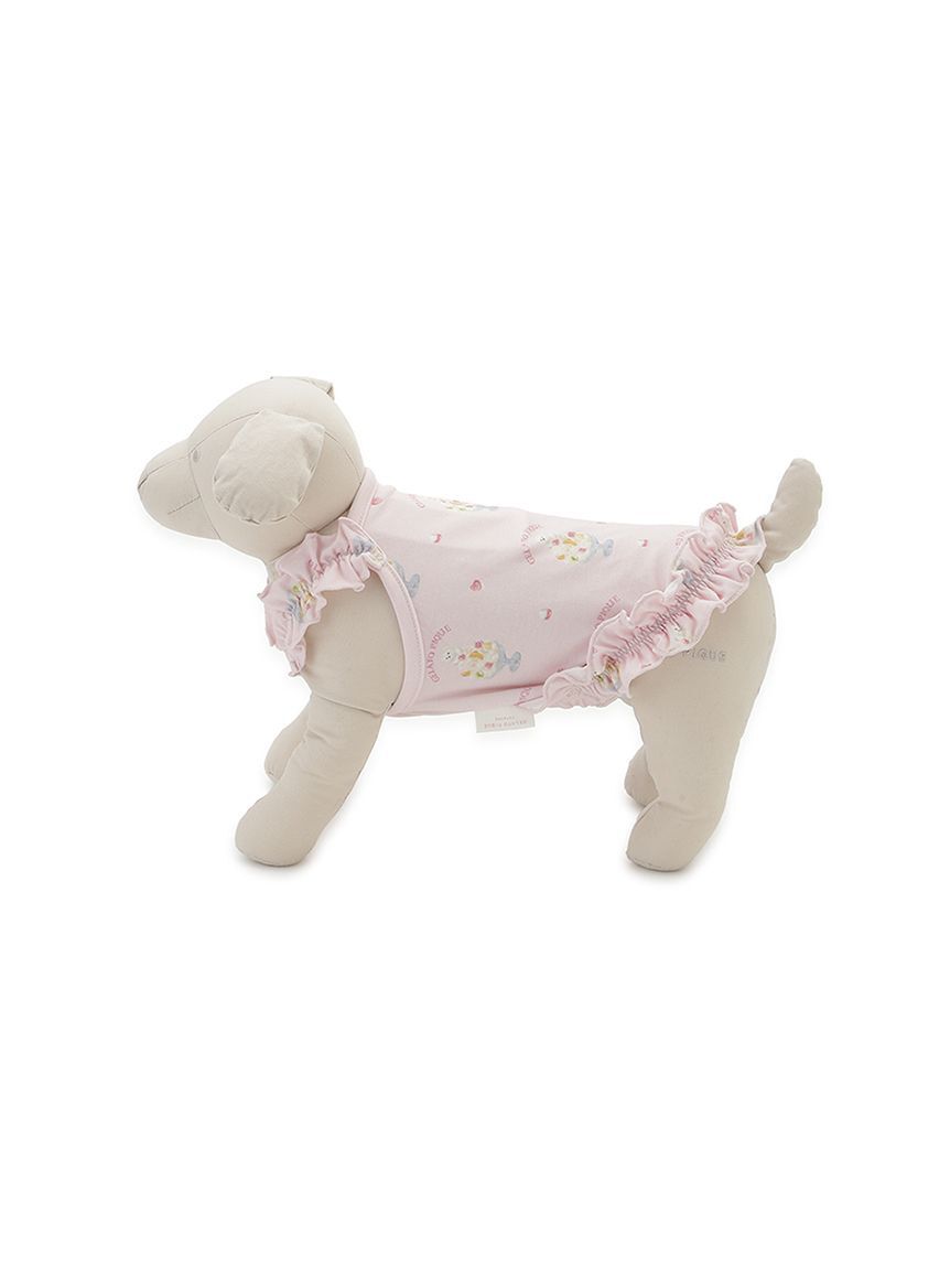  GELATO PIQUE CAT&DOG「【CAT&DOG】【接触冷感】シロクマひんやりスイーツ柄 Coolingフリルプルオーバー」|その他|
