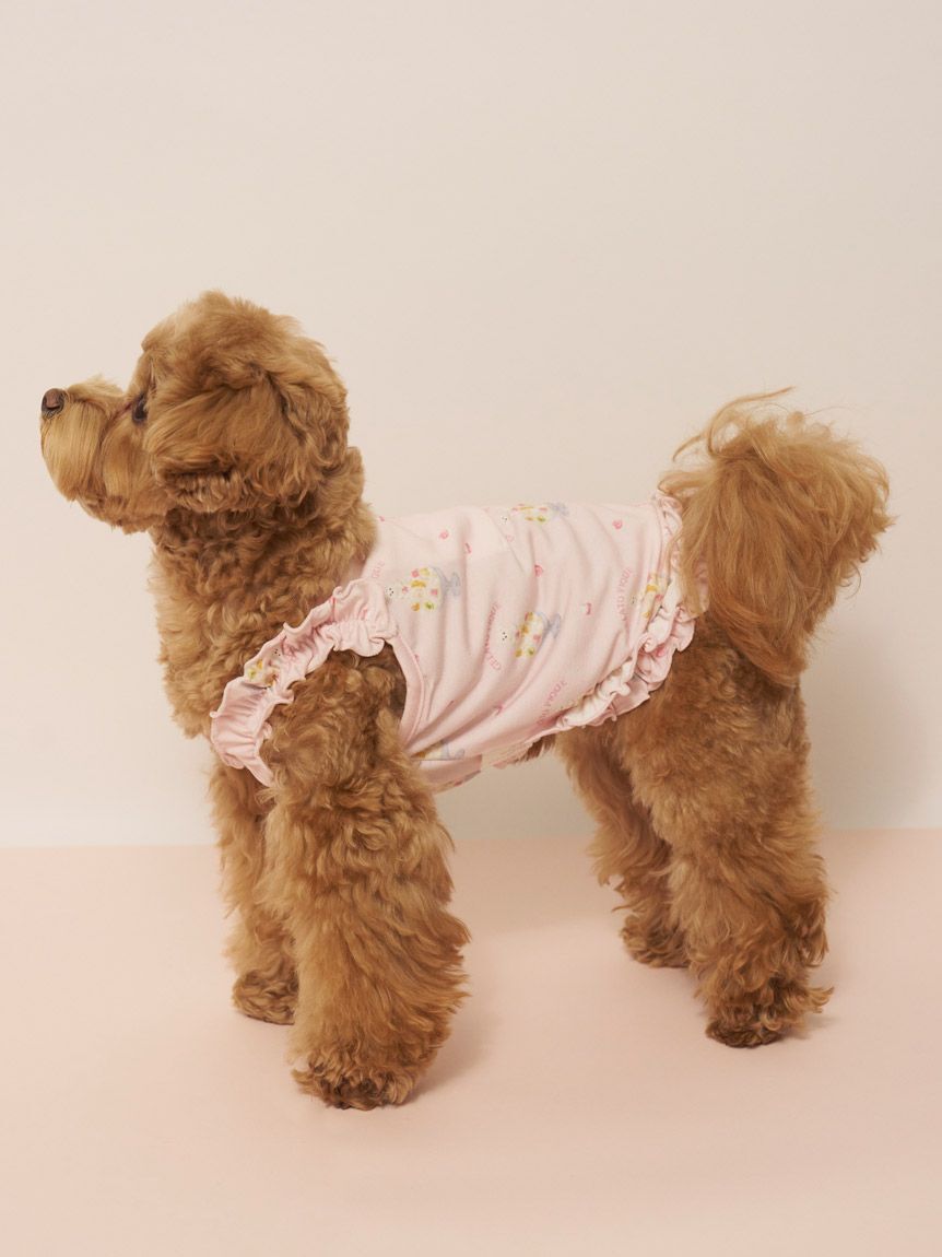  GELATO PIQUE CAT&DOG「【CAT&DOG】【接触冷感】シロクマひんやりスイーツ柄 Coolingフリルプルオーバー」|その他|