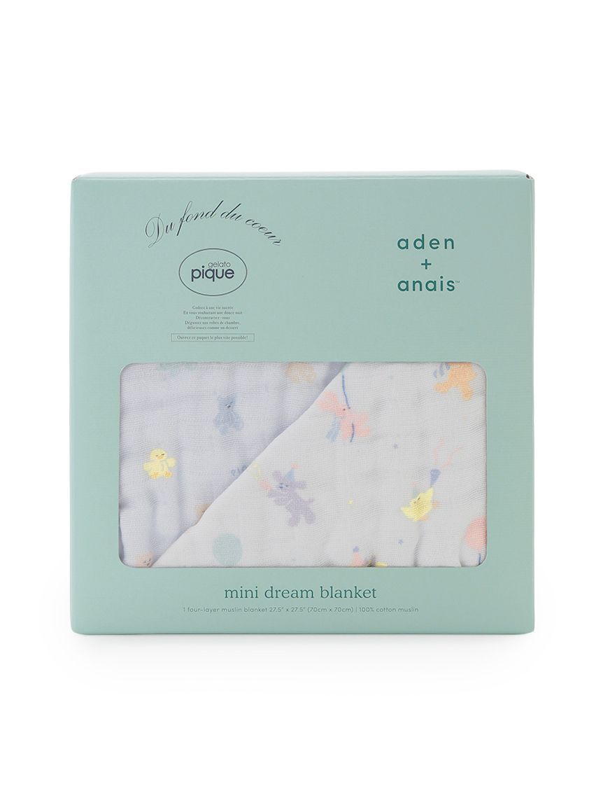 GELATO PIQUE KIDS & BABY「【aden + anais】【BABY】リバーシブルブランケット/ミニ/アニバーサリー・ぬいぐるみ BOX付き」|その他ベビー用品|