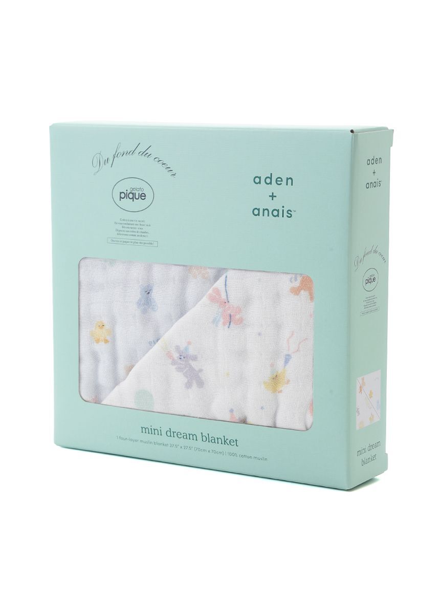 GELATO PIQUE KIDS & BABY「【aden + anais】【BABY】リバーシブルブランケット/ミニ/アニバーサリー・ぬいぐるみ BOX付き」|その他ベビー用品|