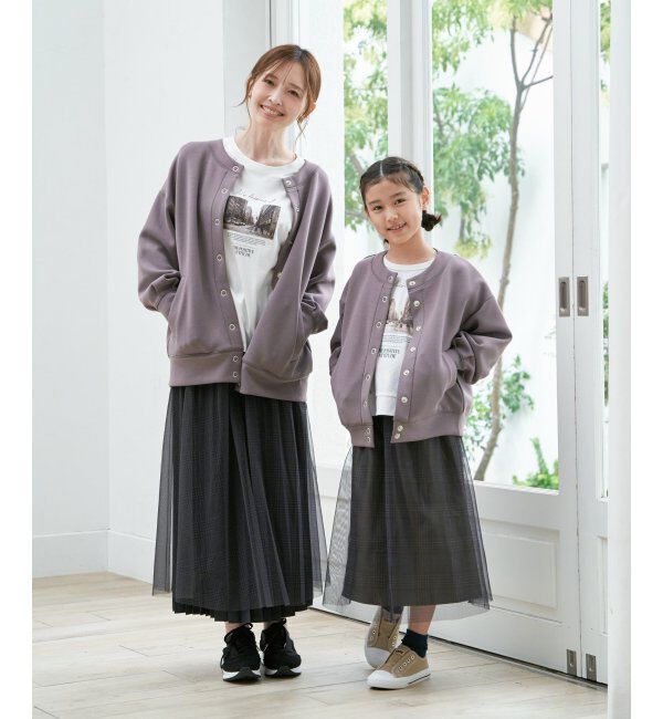 ikka kids「【親子おそろい】チュールロングスカート（120~160cm）」|スカート|