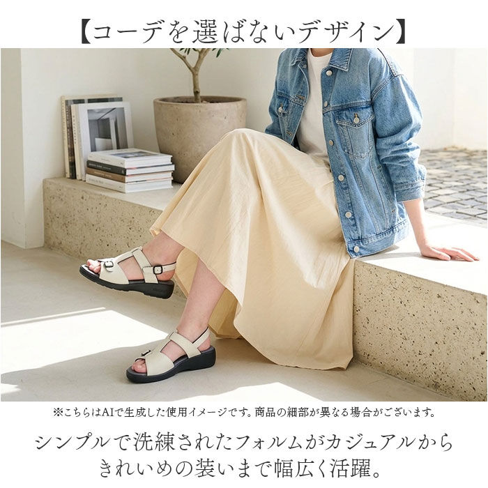 BACKYARD FAMILY「サンダル レディース 日本製 通販 バックバンド ローヒール 靴 シューズ レザー 革」|サンダル|